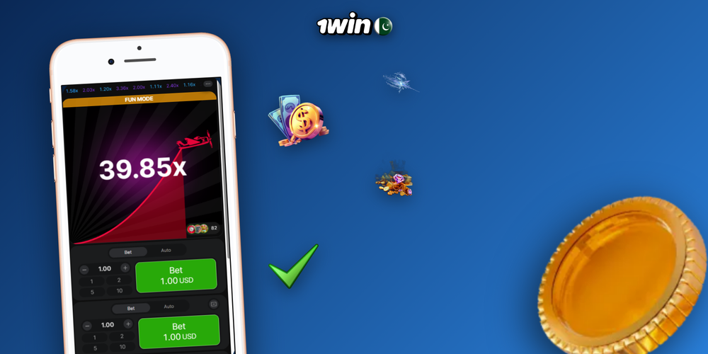 1Win Aviator app download tile with Demo badge highlighted in the game lobby
