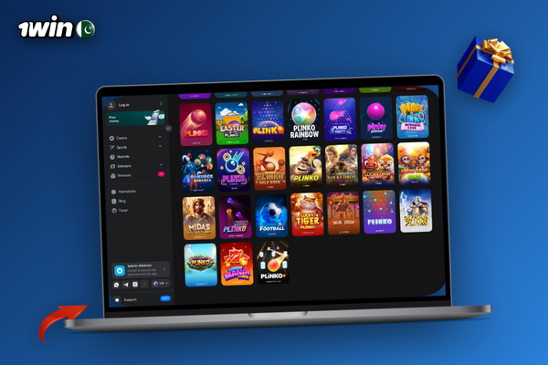 1Win desktop client open fullscreen while a player follows a live football coupon at home