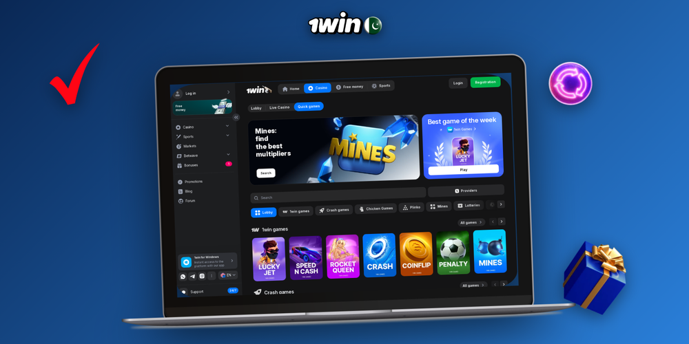 1Win for PC running fullscreen on Windows and macOS side by side
