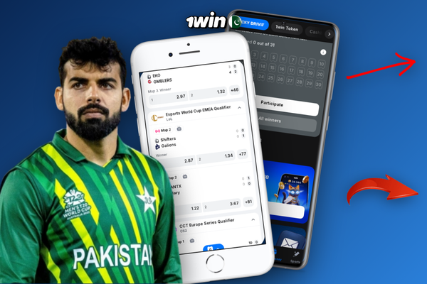 Live cricket in-play markets with real-time odds in the 1Win game app