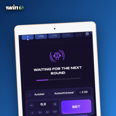 Dual bet slip cards illustrating 1Win games Lucky Jet round management