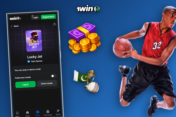 Live bets column and multiplier strip inside the 1Win Lucky Jet app download view