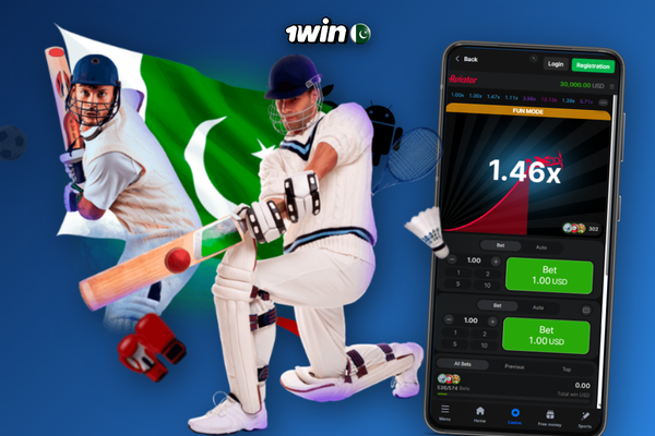 Explore the full casino lobby after the 1Win original app download in Pakistan