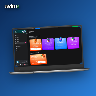 1Win bonus sport accumulator boost icon for express bet multiplier