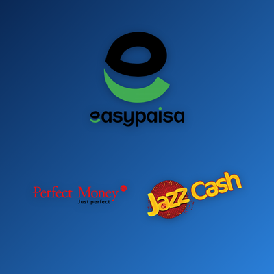 JazzCash and Easypaisa mobile wallet icons for instant 1Win withdrawals in Pakistan